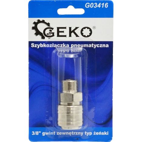 Raccord rapide pneumatique femelle Geko G03416, filetage 3/8 po (1/3)