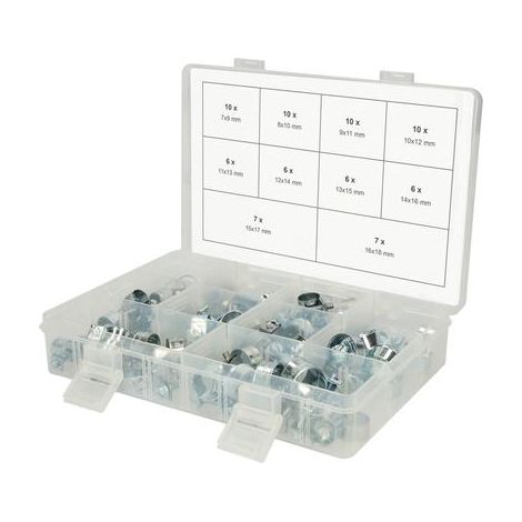 Kstools Abrazaderas mini transparentes 78 piezas