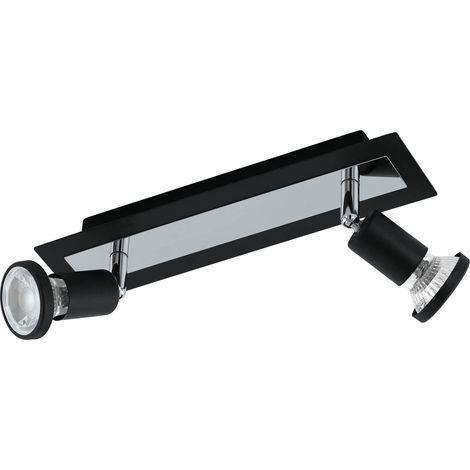 LED Plafonnier Sarria, lampe de plafond 2 feux, projecteur de plafond (1/5)