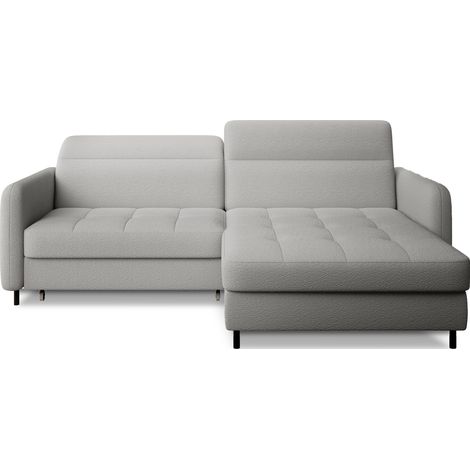 Sofá de esquina colección GOUMSI color Gris claro (1/5)