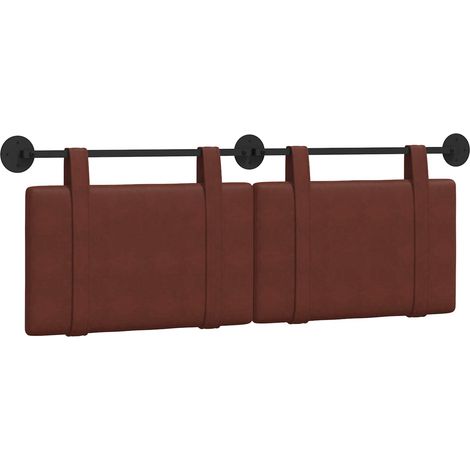 Maison Exclusive - Hängendes Kopfteil Glänzendes Braun Antikes PU