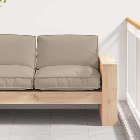 vidaXL Coussin Taupe 80 x 80 x 12 cm Tissu Oxford (1/5)