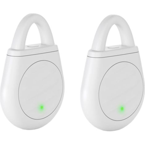 Lot de 2 appareils anti-moustiques à ultrasons - Équipement portable et électronique polyvalent - Répulsif à ultrasons pour intérieur et extérieur - Blanc
