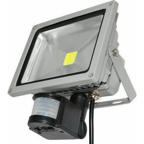 Faro LED 50W Faretto Slim Con Sensore Movimento Pir Crepuscolare ip65 (1/4)
