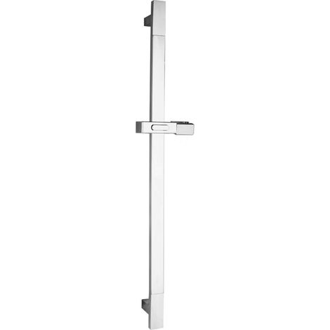 Barre de douche, support réglable, carré, 680mm, ABS/chrome (1/2)