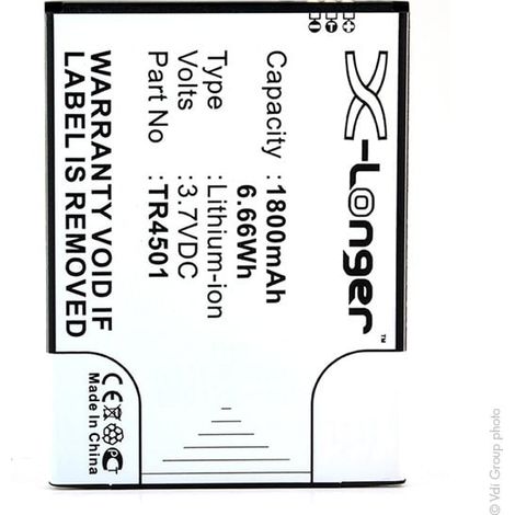 NX - Batterie téléphone, smartphone, GSM pour Archos 3.7V 1800mAh - TR4501TR4501-CHHCD0 (1/5)