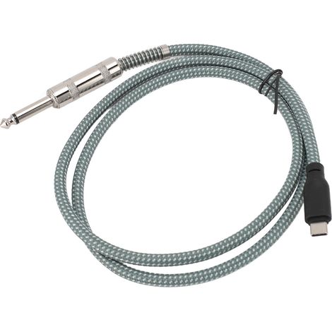 Câble jack 6,35 mm vers USB-C stéréo mâle-mâle (1 m) pour Google Pixel 4XL et Galaxy, compatible avec les enceintes et les tables de mixage. (1/5)
