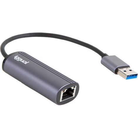 Adaptador USB a Red RJ45 iggual Gigabit (1/4)