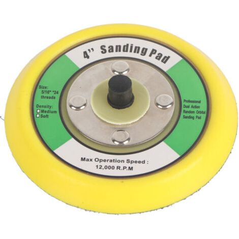 BUNTHAUS Support de ponceuse rond de 4 pouces, tampon de polissage, base de palette de ponceuse de polissage universelle
