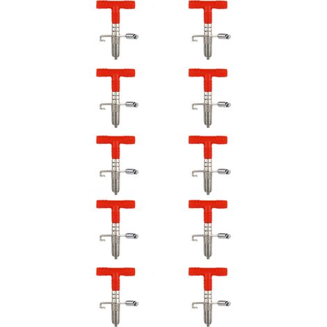 Lot de 10 abreuvoirs automatiques à ressort pour lapins (1/3)
