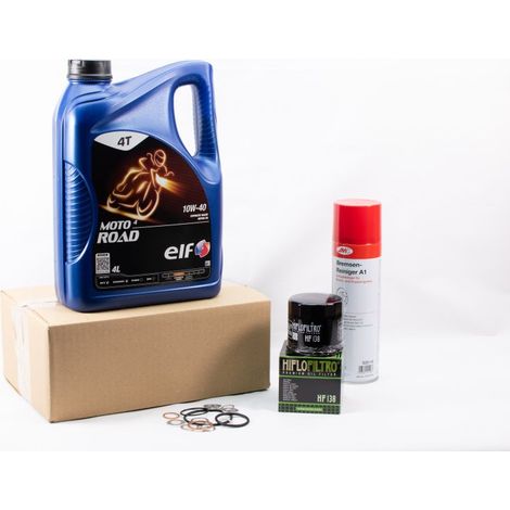 Kit Entretien Vidange Standard pour SUZUKI GSX 400 de 1992 à 1994 - ELF MOTO 4 ROAD 10w40 4L