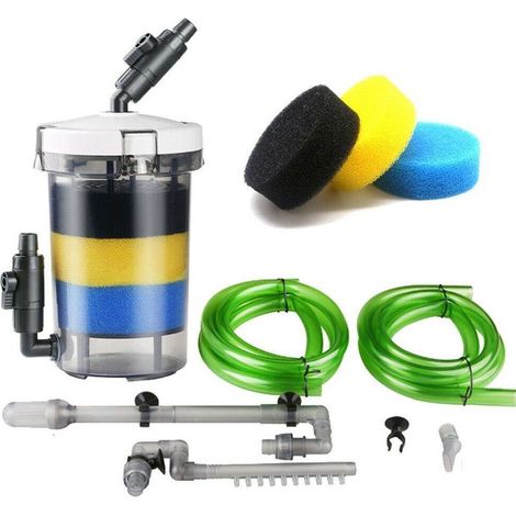 Außenfilterpatrone für Aquarium, Schwammfilter für Teich, 400 l/h (1/5)