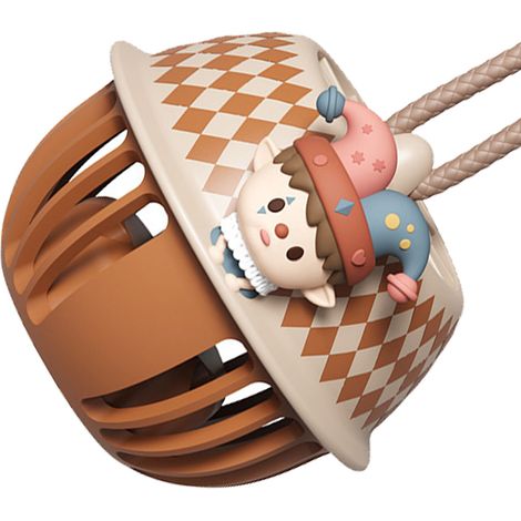 Ventilateur suspendu rechargeable en forme de cloche sans pales, mini ventilateur USB portable pour enfants et clowns (1/5)