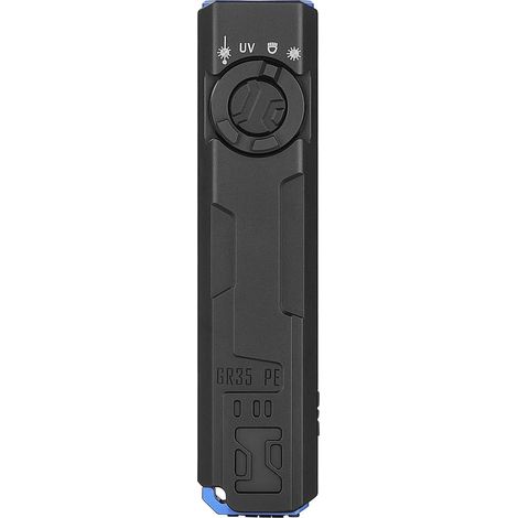 GR35 2800lumens Lampe Torche plate EDC, UV 365nm + Rouge, 4 Sources Lumineuses, Étanche, Charge Rapide Type-C pour Police de la circulation (Vert) (1/5)