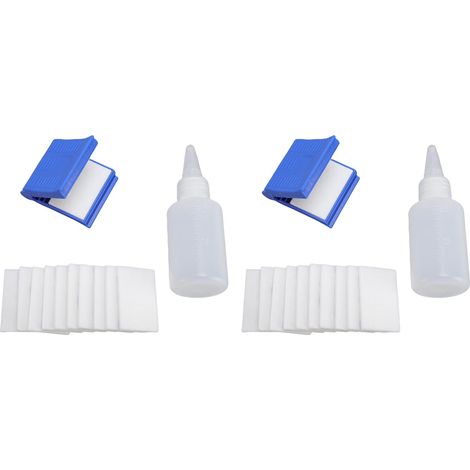 Kit de nettoyage de fibres, outils de nettoyage avec 20 lingettes, pièces de rechange, accessoires, 2 ensembles (1/5)