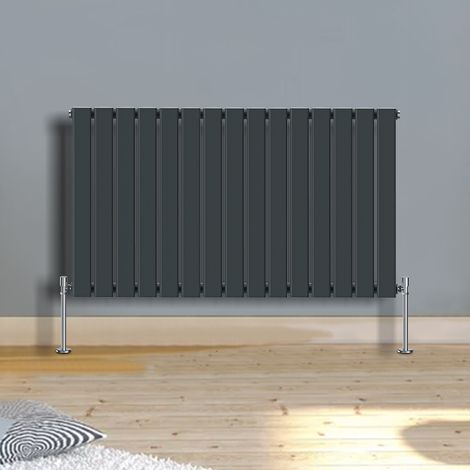 Warmehaus Horizontal Radiator Flat 600 x 1022mm Single Anthracite (1/5)