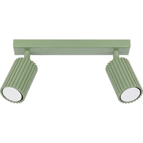 Plafones Karbon salvia aluminio 1xGU10 30cm Sollux (1/5)