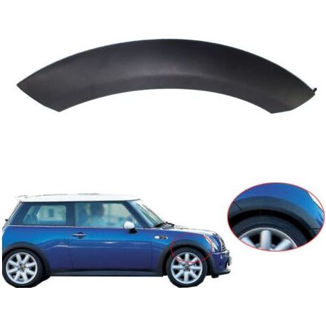 Pair - Garniture de passage de roue avant droit supérieur – Remplacement pour BMW MINI COOPER 2002-2008 – Plastique noir durable – Installation facile - 51131505866 (1/5)