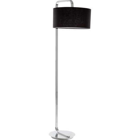 Premier Housewares Leyna Floor Lamp with Black Fabric Shade (1/3)