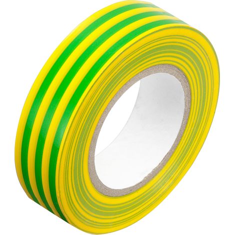 Ruban isolant résistant, isolation jaune-vert  19 mm x 20 m  Vorstahl (1/3)