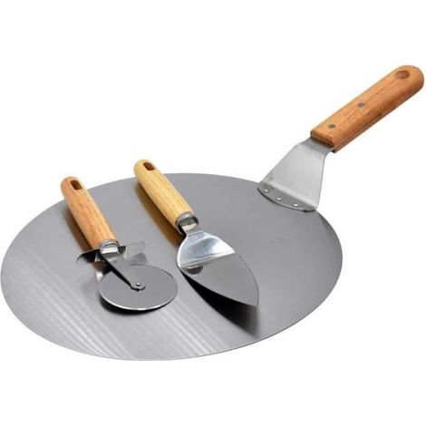 Pelle À Pizza - 30 Cm - Acier Inoxydable - Pour Four À Pizza - 1 Pièce (1/5)