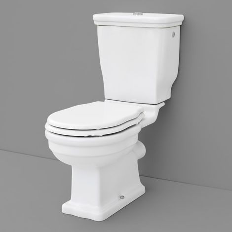 Kronenbach Iota 2.0 Stand-WC Tiefspüler mit Abgang waagerecht zur Kombination mit Spülkasten (1/2)