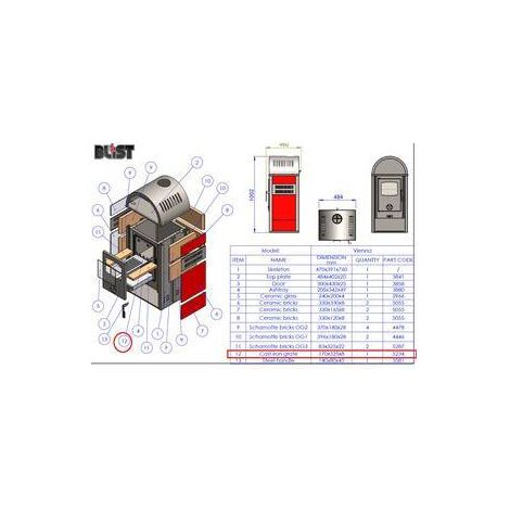 R GRIGLIA 5234 X STUFA LEGNA 8 KW VIENNA BEIGE