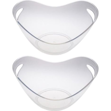 2pcs Seau à Glace Super Grand Vin Bière Bière Champagne Seau à Glace 26.5x19.5x20cm (1/4)
