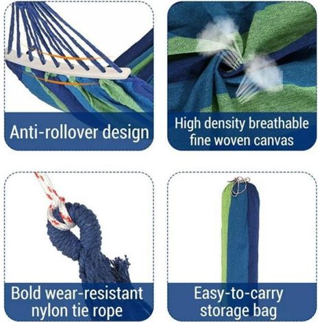 Toile hamac suspendu chaise balançoire siège corde lit extérieur intérieur jardin siège Campimg voyage balançoire chaise (1/4)
