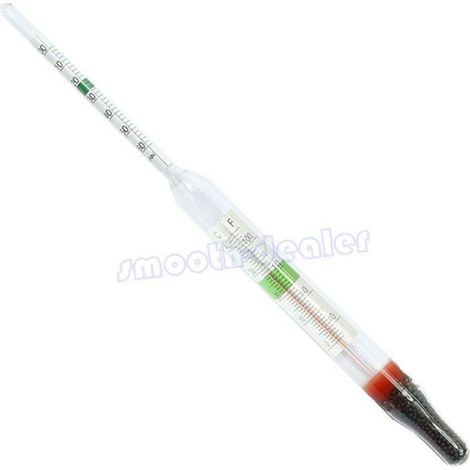 Hydromètre En Verre Pour Aquarium - Avec Thermomètre Intégré - Pour Eau Salée Et Marine - Longueur 20 Cm - 1 Pièce (1/5)