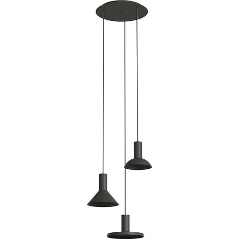 Lampadario soffitto 3 luci nero Nowodvorski Hermanos III (1/2)