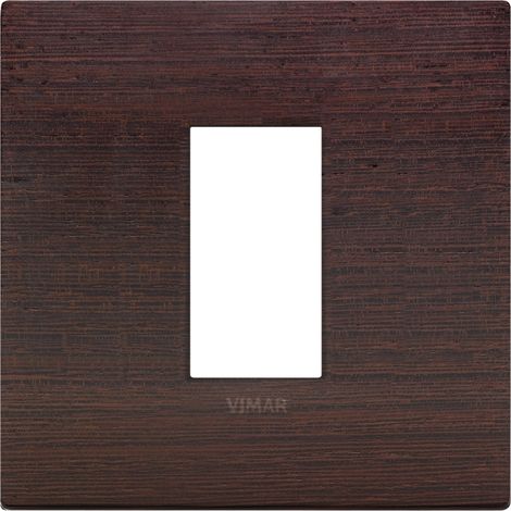 Placca Classic 1M wengè scatola rotonda Vimar Arkè 19641.41