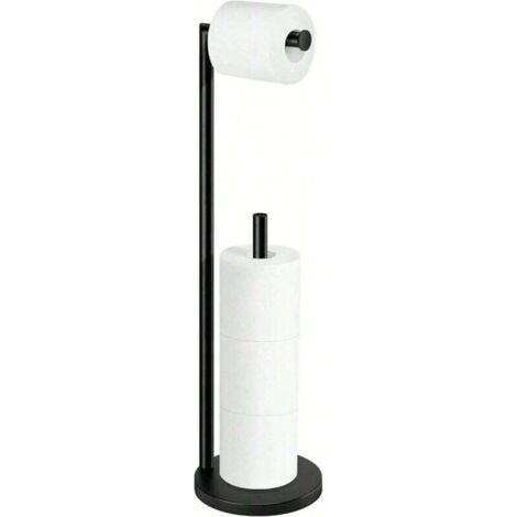 Green Mobility-Porte-papier toilette sur pied noir 1 avec rangement (1/4)