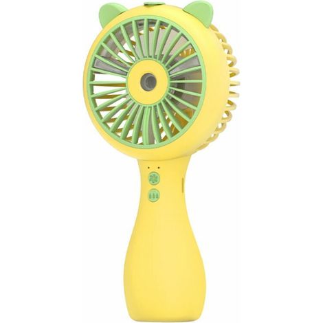 Mini ventilateur de poche usb poche de camping portable petit ventilateur portable décrochage en gros (spray portable jaune) (1/3)