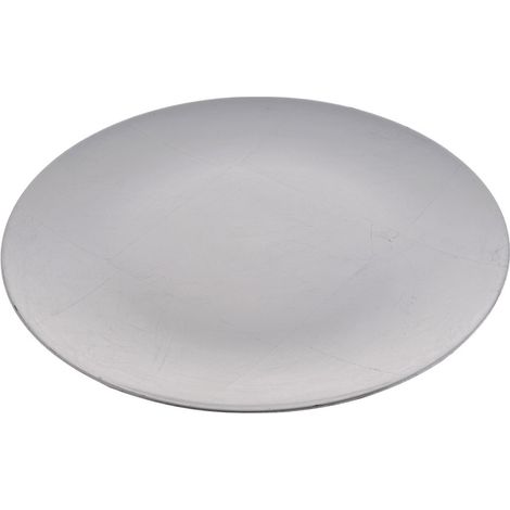 Placa decorativa de plexiglás 22cm PLATA  P0002-22SLV