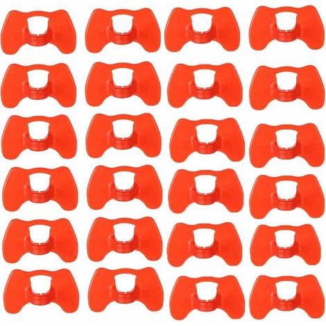 Lunettes de poulet Lunettes anti-picage Lunettes de poulet en plastique100 pieces (rouge) Sunflower (1/2)