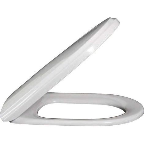 Abattants de toilette, à charnières QuickRelease et SoftClosing, charnières en acier inoxydable, En Duroplast Blanc CeramicPlus