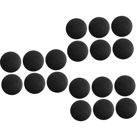 Amosfun 18 Pcs porte-pot antiadhésif tapis de ronds tapis de cuisson tapis antiadhésifs plat four plats à four doublures de cuiseur réutilisables plaques de cuisson perforées'Noirx3pcs'24x24cmx3pcs