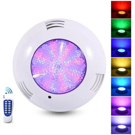 Lámpara de Piscina LED Multicolor Ultrafina con 35 W, Control Remoto, Ángulo de Iluminación 140°, Impermeable IP68, Voltaje 12 V AC-AUTRES (1/5)