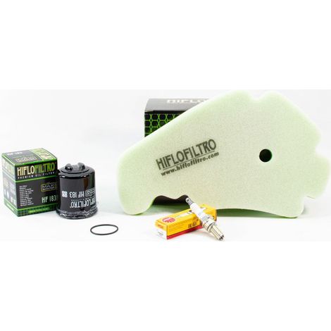 Kit Révision Filtres Bougies pour PIAGGIO MP3 300 LT ie Yourban de 2011 à 2016 - Sans Huile