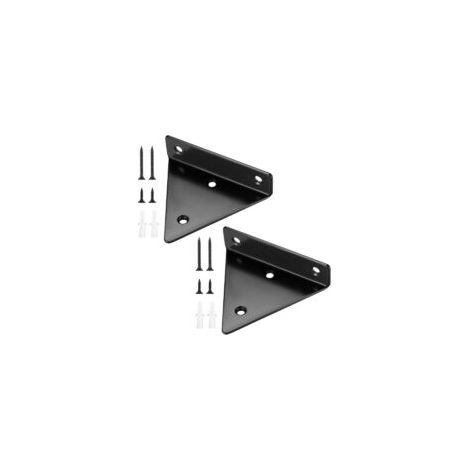 Staffa per mensola triangolare in metallo galleggiante, staffe per mensole a scomparsa Betterlife, supporto decorativo fai-da-te per camera da letto, soggiorno e bagno, 2 pezzi (8x10 cm/3,1x3,9 pollic