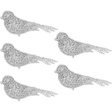 5-teilige Weihnachtsvogel-Dekoration (1/3)