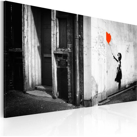 Quadro - Bambina con palloncino (Banksy) - 60x40 (1/4)