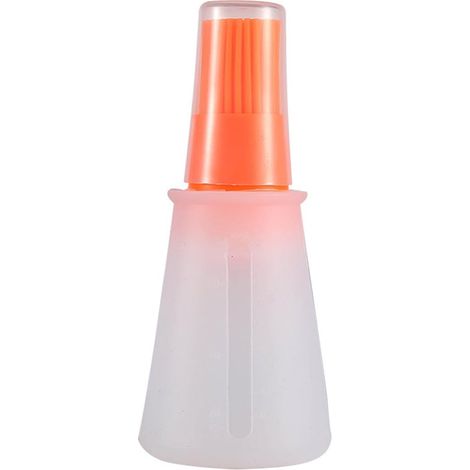 Orangefarbener Silikonölpinsel, 11,7 x 5 cm, 45 g, zum Grillen