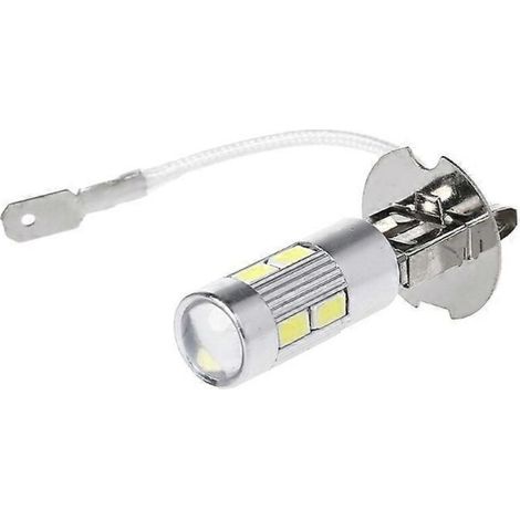 Ampoule LED H3 10 LED 5630 SMD blanche antibrouillard, feu arrière, clignotant, feu de route (1/5)