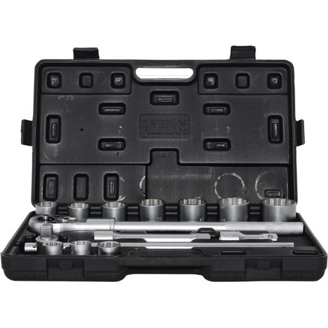 Awtools zestaw kluczy nasadowych 12kątnych 14 elementów 3/4" (1/2)
