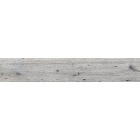 Mexen Cristopher Grès gris émaillé rectifié G1, carreau imitation bois pour sol et mur 120 x 20 cm, gravure (1/3)