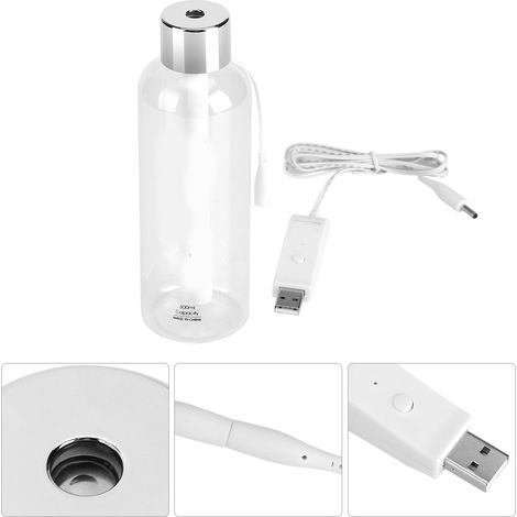 Tragbarer 300-ml-USB-Luftbefeuchter – Mini-Diffusor für Auto und Zuhause aus transparentem ABS mit automatischer Abschaltung nach 3 Stunden (1/5)