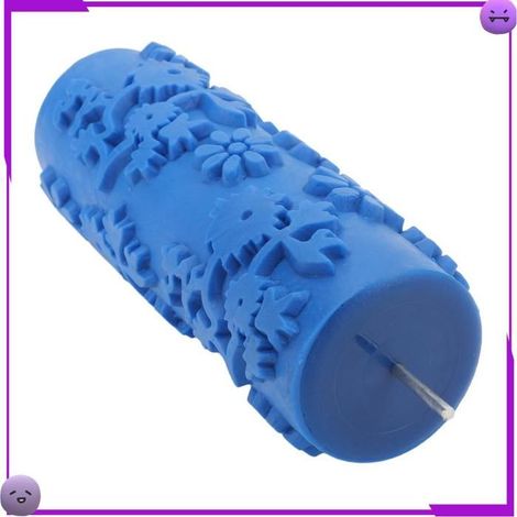 AUCUNE Rouleau à peinture à motifs Rouleau à Peinture en Caoutchouc à Motif Floral de 5 Pouces, Lavable et beaute hydratant (1/5)