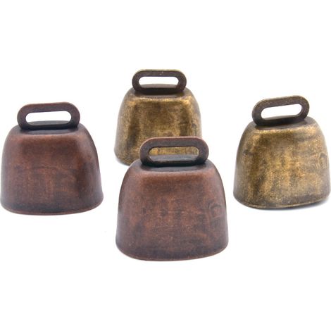 Clochette Pour Animaux - Clochette En Cuivre Vintage Pour Vache Cheval Mouton Chèvre Chien - 10 Pièces (1/5)